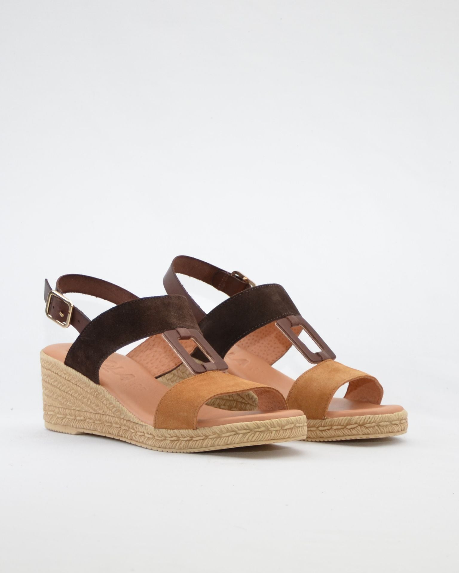 SANDALIA CUÑA MUJER BICOLOR KAOLA 1121