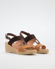 SANDALIA CUÑA MUJER BICOLOR KAOLA 1121