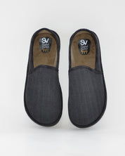 ZAPATILLAS DE CASA CERRADA HOMBRE SALVI 08D-000 DRAKO NEGRO LISO