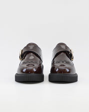 ZAPATO MUJER HEBILLA CHAROL MARRON CHOCOLATE LACOMBA GAURA CHOC