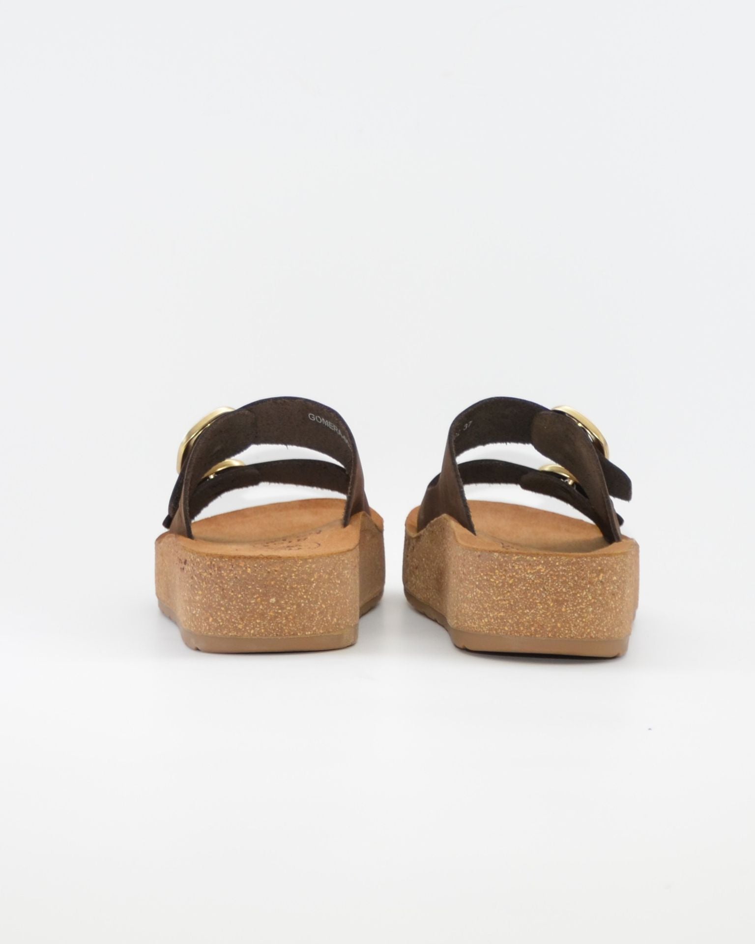 SANDALIA BIO PLATAFORMA NOBUCK MARRON HAPPY MONK GOMERA 002