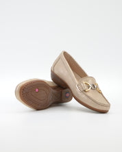 ZAPATO MOCASIN MUJER FLUCHOS COLOR PLATINO ADUNA F1920