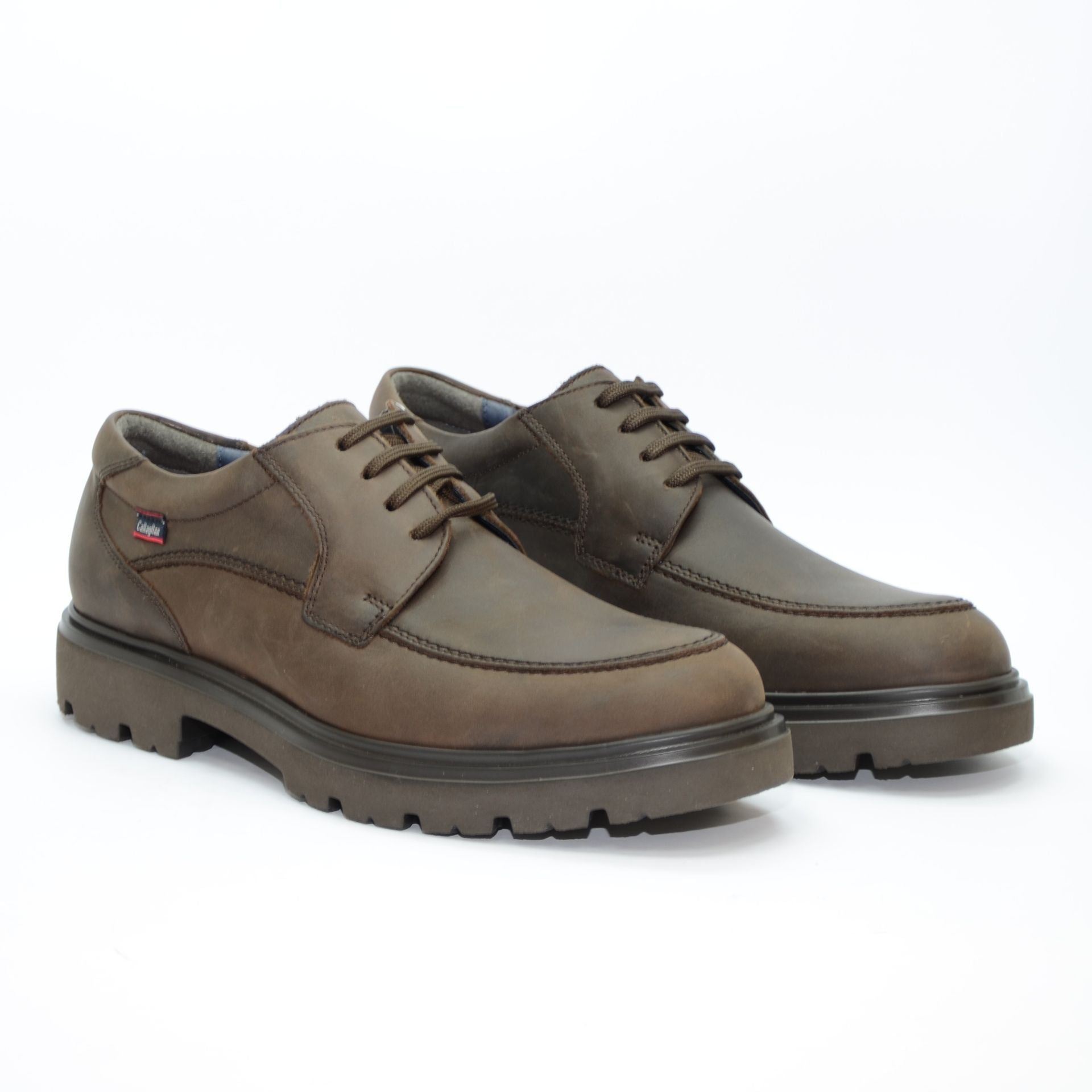 ZAPATO CORDONES MARRON ENGRASADO 48100