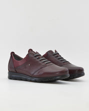 ZAPATO PLANO MUJER BURDEOS CON ELASTICOS FLUCHOS SUSAN F0354