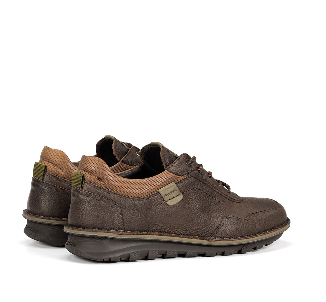 ZAPATO CASUAL MARRON ENGRASADO CORDON F2259 ALVIN G.CAFÉ