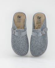 ZAPATILLAS DE CASA HOMBRE CON HEBILLA SALVI 41L-000 ELFO GRIS