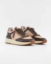 ZAPATILLA SNEAKER MUJER CARMELA COLOR MARRÓN CON TAUPE 164221