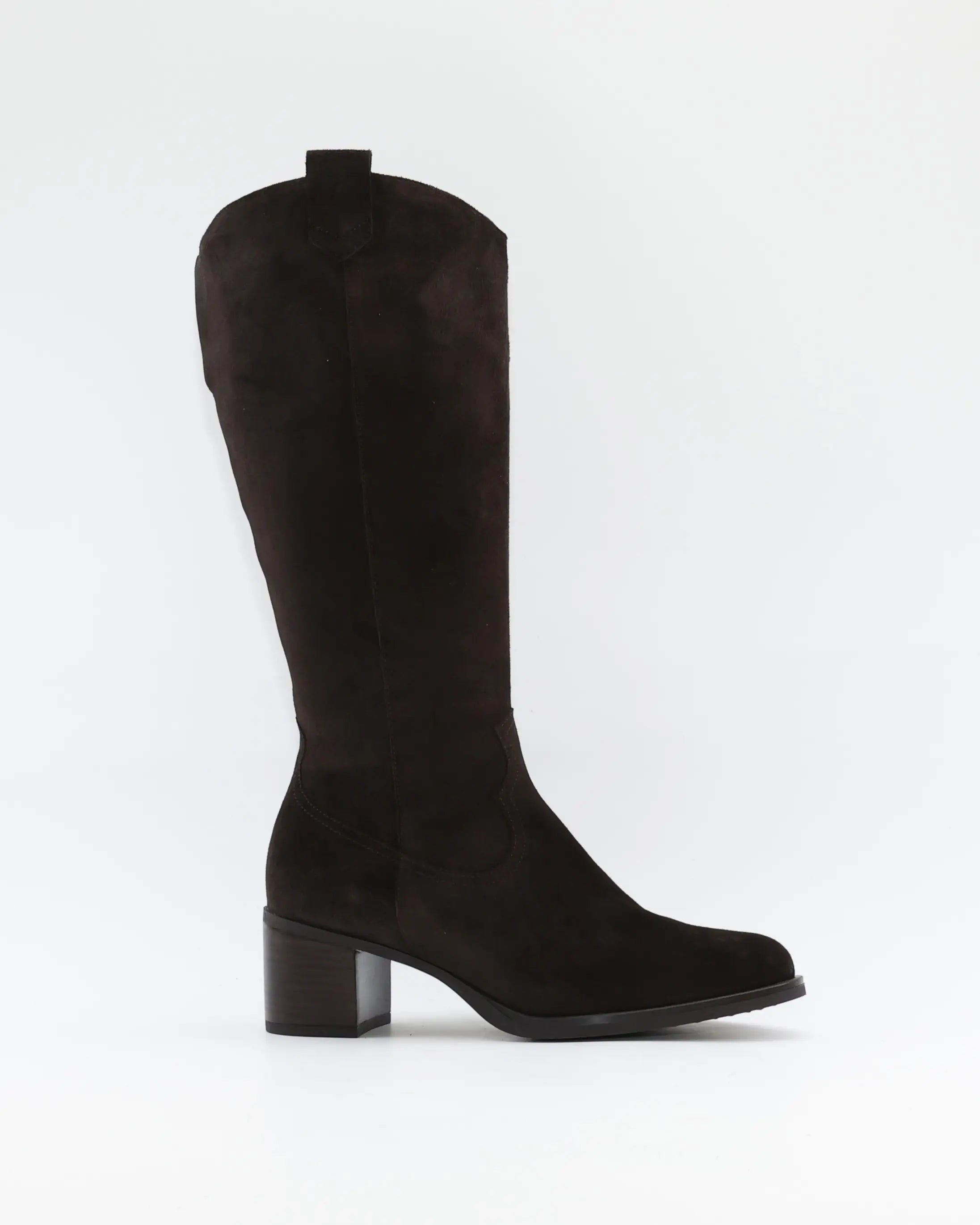BOTA ALTA MUJER ANCHO ESPECIAL DE GEMELO ANCHO PIESANTO 235461 XL SERRAJE MARRON CHOCOLATE