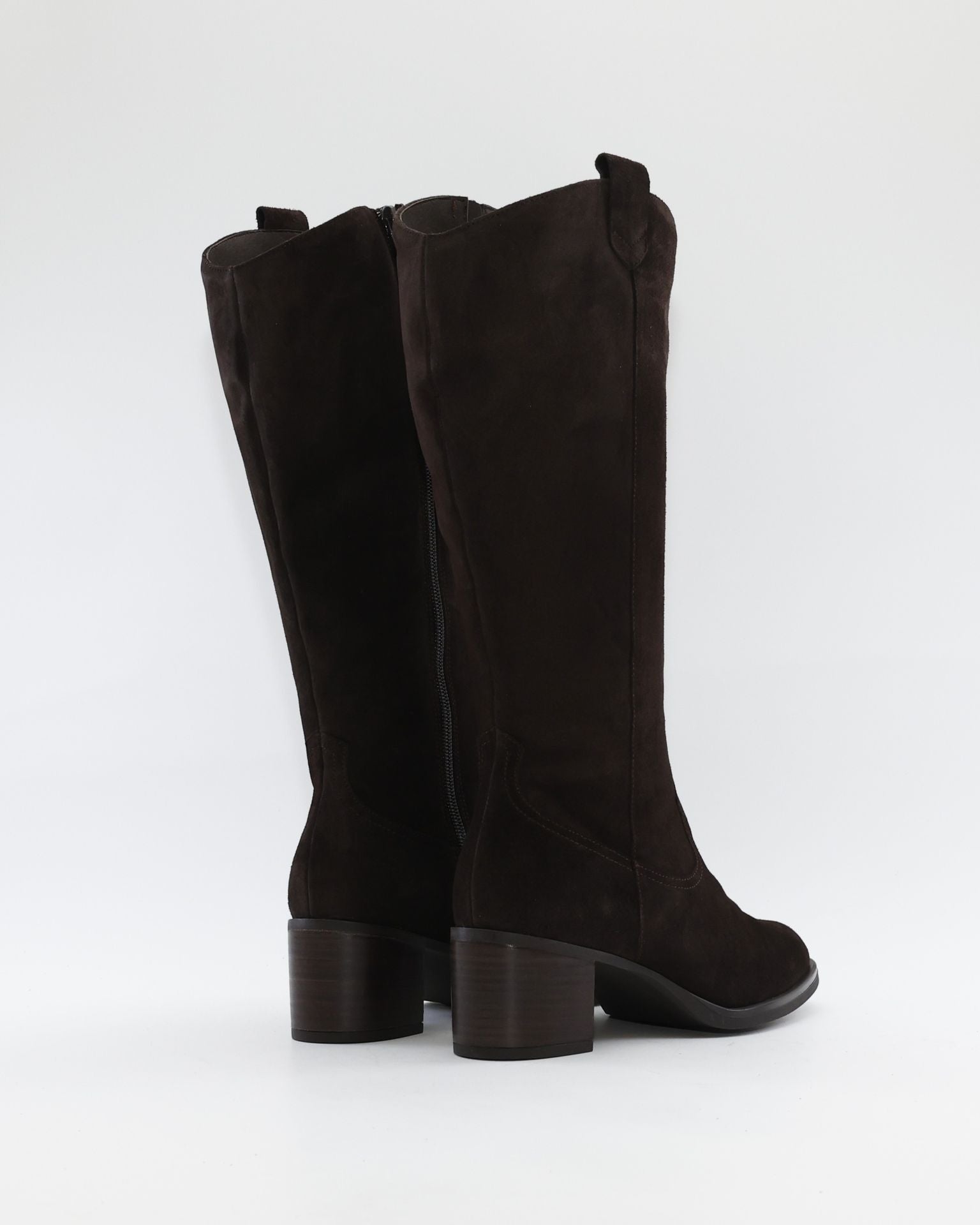 BOTA ALTA MUJER ANCHO ESPECIAL DE GEMELO ANCHO PIESANTO 235461 XL SERRAJE MARRON CHOCOLATE