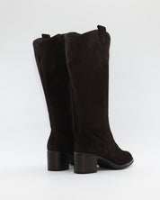 BOTA ALTA MUJER ANCHO ESPECIAL DE GEMELO ANCHO PIESANTO 235461 XL SERRAJE MARRON CHOCOLATE