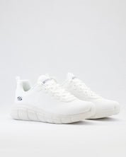 SNEAKERS MUJER SKECHERS 117346 W  BLANCO CORDONES BOBS SPORT
