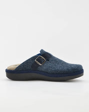 ZAPATILLAS DE CASA HOMBRE CON HEBILLA SALVI 41L-000 ELFO MARINO