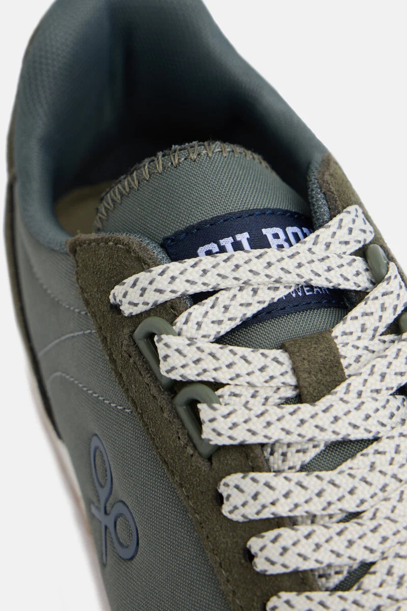 SNEAKERS HOMBRE SILBON AZUL VERDE RETRO RUNNING