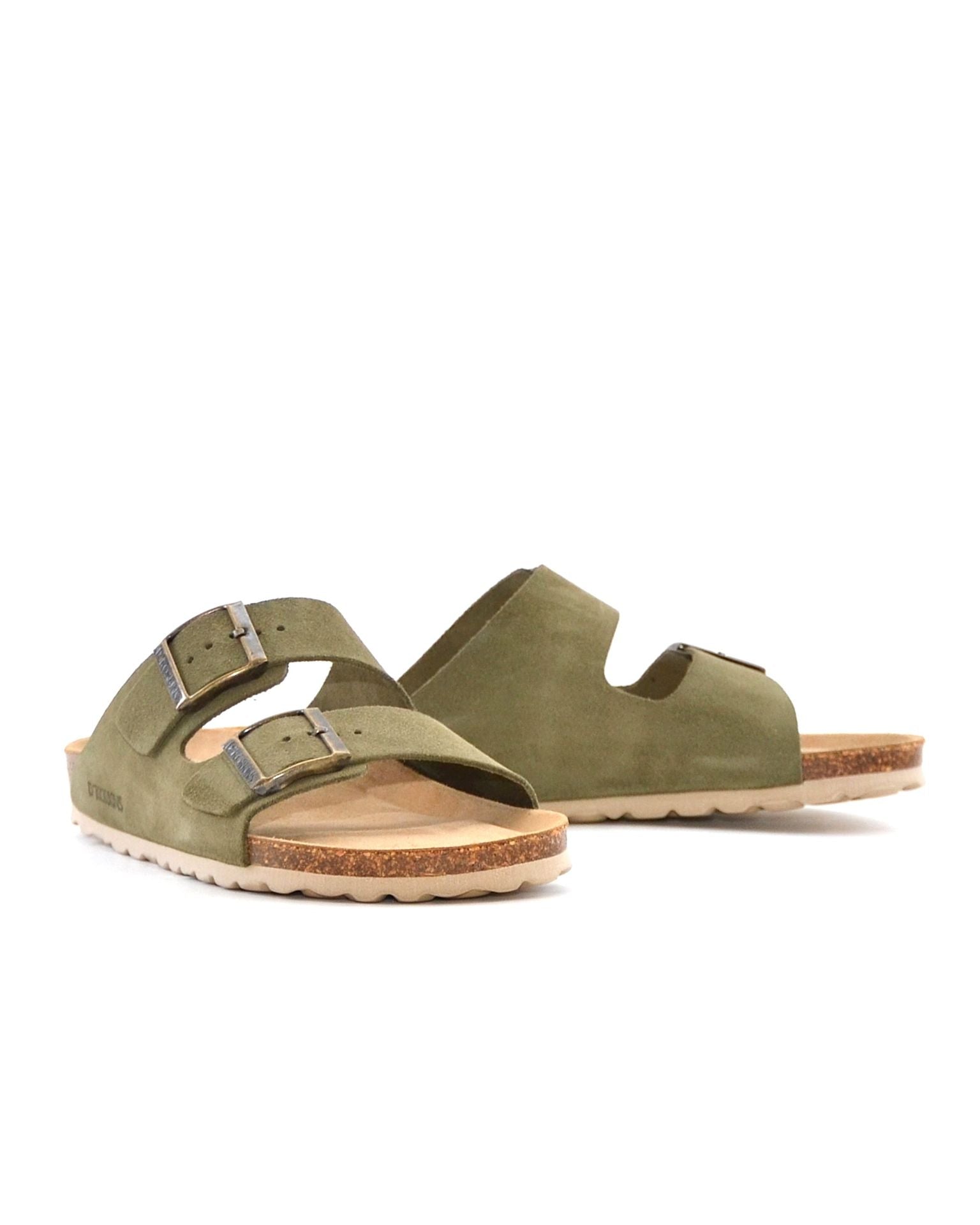 SANDALIA BIO MUJER DOS HEBILLAS D´KORKINS PARIS SERRAJE KAKI