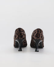 ZAPATO SALON MUJER ESTILETO COLOR LEOPARDO NEGRO DANIELA VEGA 2333S TERCIOPELO