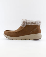 BOTIN PLANO MUJER FORRADO CON PELO SKECHERS BEIGE 144221 CSNT