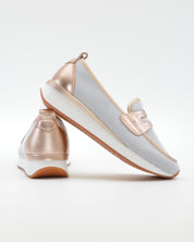 MOCASIN DEPORTIVO MUJER COLOR BLANCO PLATINO THE HAPPY MONK VANITY 023 SALMON