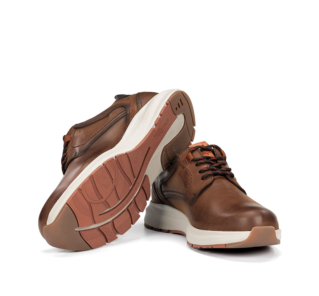 ZAPATO CASUAL IMPERMEABLE MARRON F2067 TRITON NUEZ