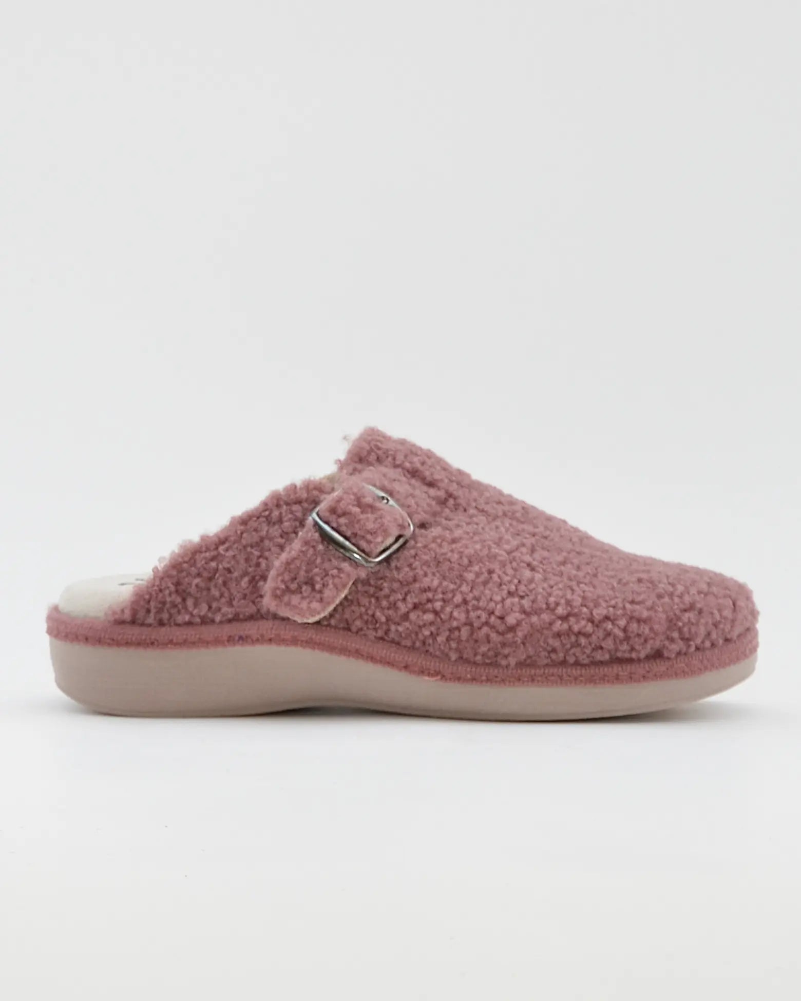 ZAPATILLAS DE CASA MUJER CON HEBILLA SALVI 29L-000 TEDDY MALVA