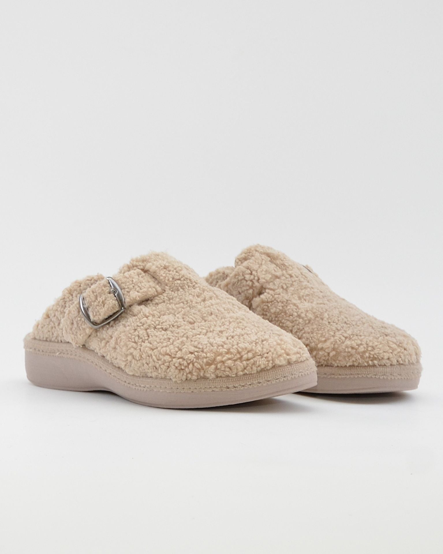 ZAPATILLAS DE CASA MUJER CON HEBILLA SALVI 29L-000 TEDDY ARENA