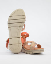 SANDALIA CUÑA MUJER MULTI METALIZADA SALMON KAOLA 3331