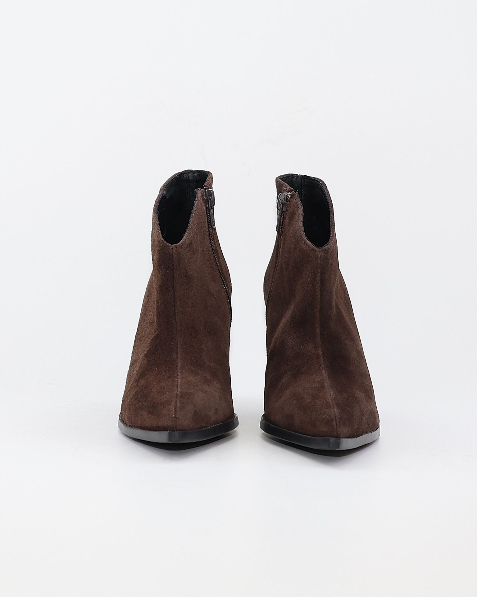 BOTIN DE MUJER TACON FINO COLOR SERRAJE MARRON CHOCOLATE DESIREE SAIRA 2