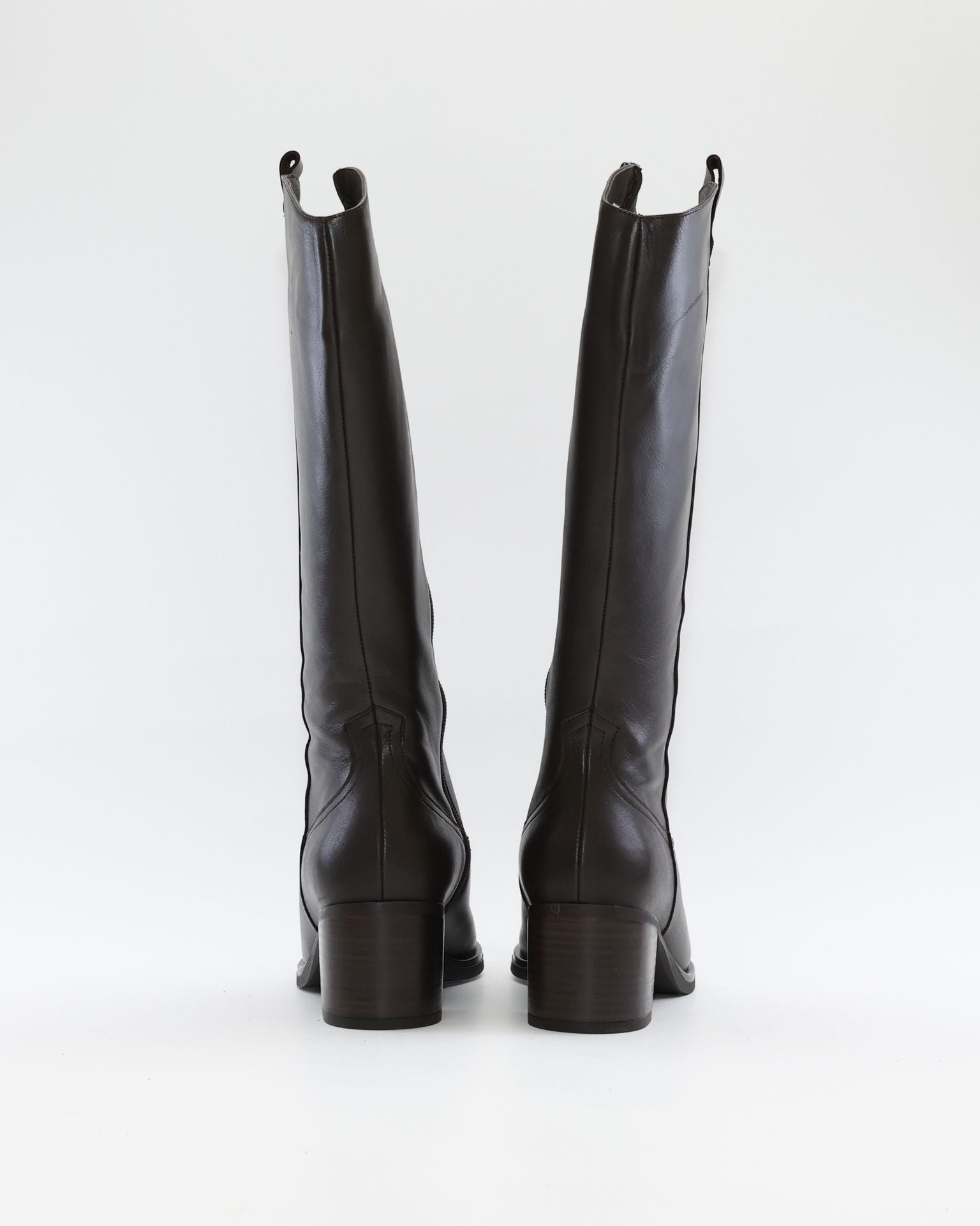 BOTA ALTA MUJER ANCHO ESPECIAL DE GEMELO ANCHO PIESANTO 235461 XL NATUR CAOBA