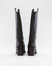 BOTA ALTA MUJER ANCHO ESPECIAL DE GEMELO ANCHO PIESANTO 235461 XL NATUR CAOBA