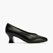 ZAPATO SALON NEGRO CORTE PICO 10854