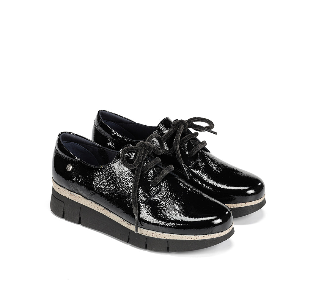 ZAPATO CORDON CHAROL NEGRO D9328 INDIA