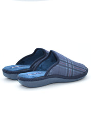 ZAPATILLAS DE CASA HOMBRE AZUL MARINO CUADROS
