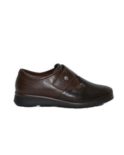 ZAPATO VELCRO ANCHO ESPECIAL MARRON 10710