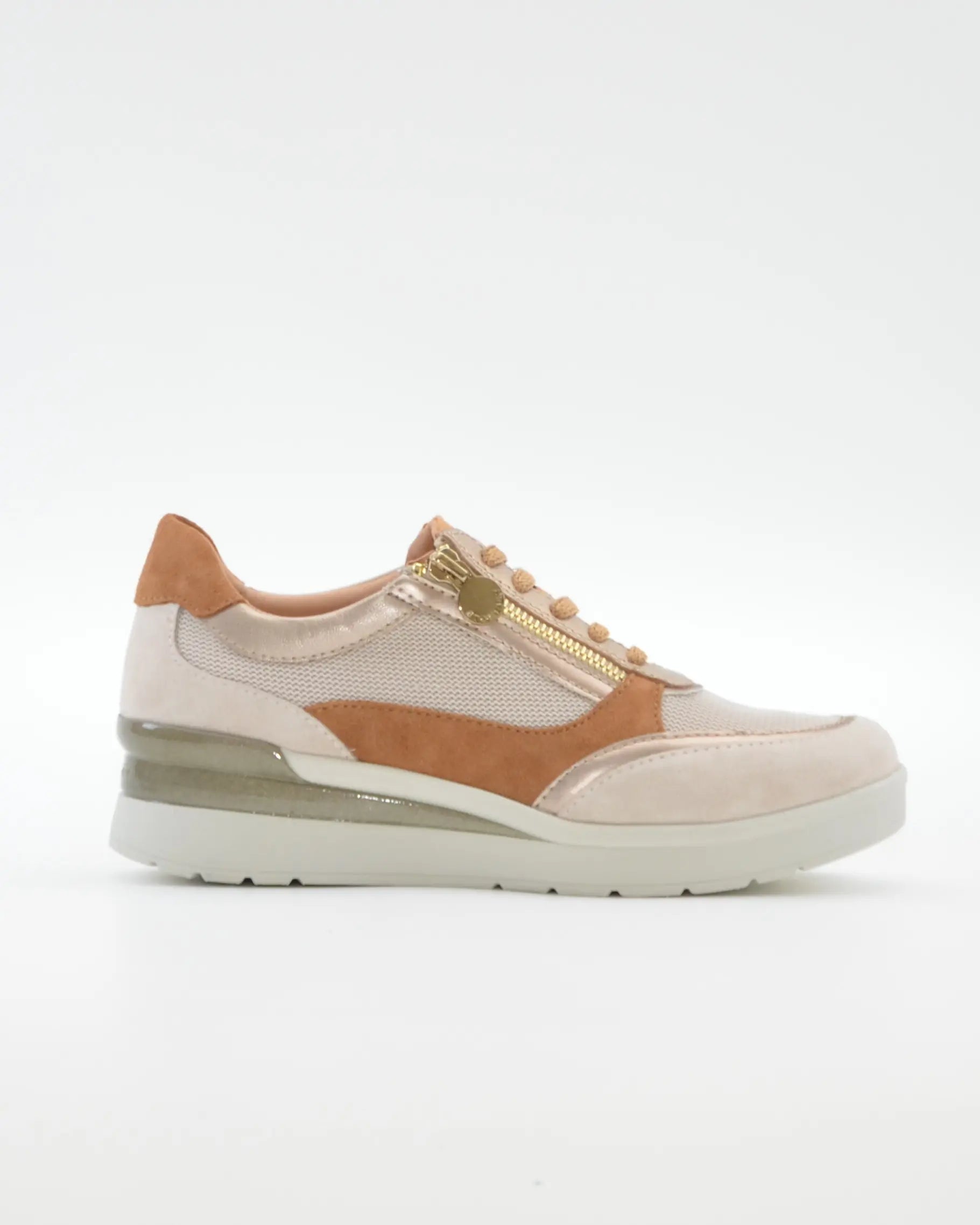DEPORTIVO MUJER CON CORDONES Y CREMALLERA PLANTILLA EXTRAHIBLE STONEFLY 220740 9YO CREAM