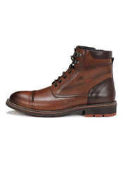 BOTIN CORDON Y CREMALLERA MARRON F1342 TERRY H.CAMEL