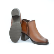 BOTIN TACON CUADRADO CIERVO CUERO 8816