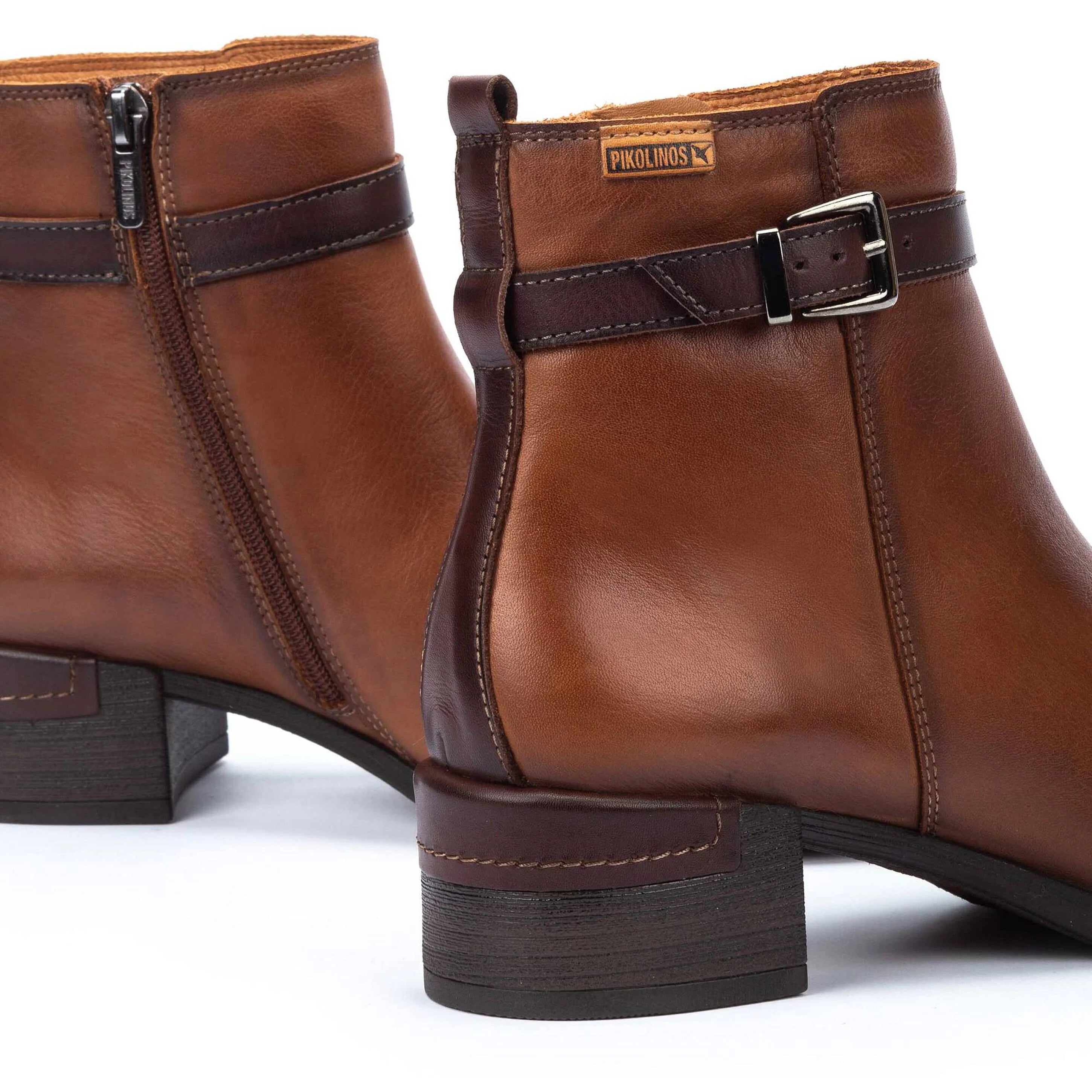 BOTIN MUJER COLOR CUERO CON CREMALLERA MALAGA W6W-8622