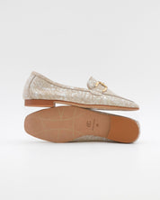 ZAPATO MOCASIN MUJER PLANO ESTAMPADO TAUPE CAYETANO 17186