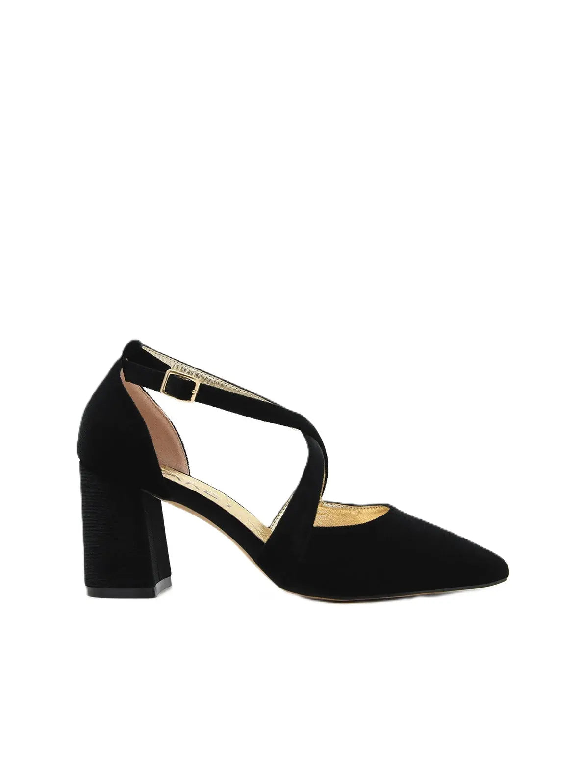 ZAPATO FIESTA TERCIOPELO NEGRO 459K211