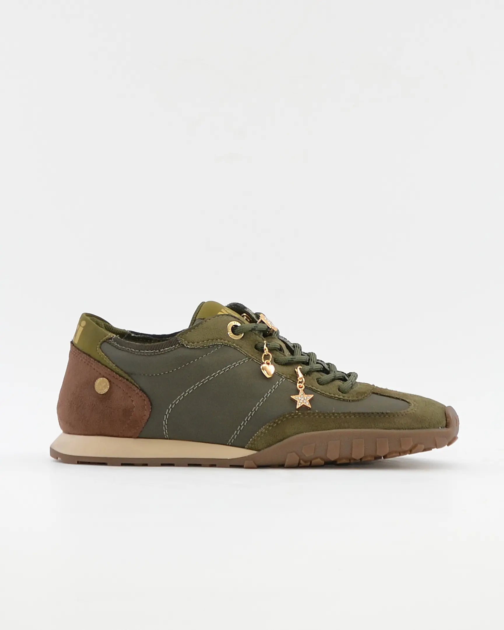 DEPORTIVO SNEAKER MUJER PLANA COLOR KAKI XTI 146146
