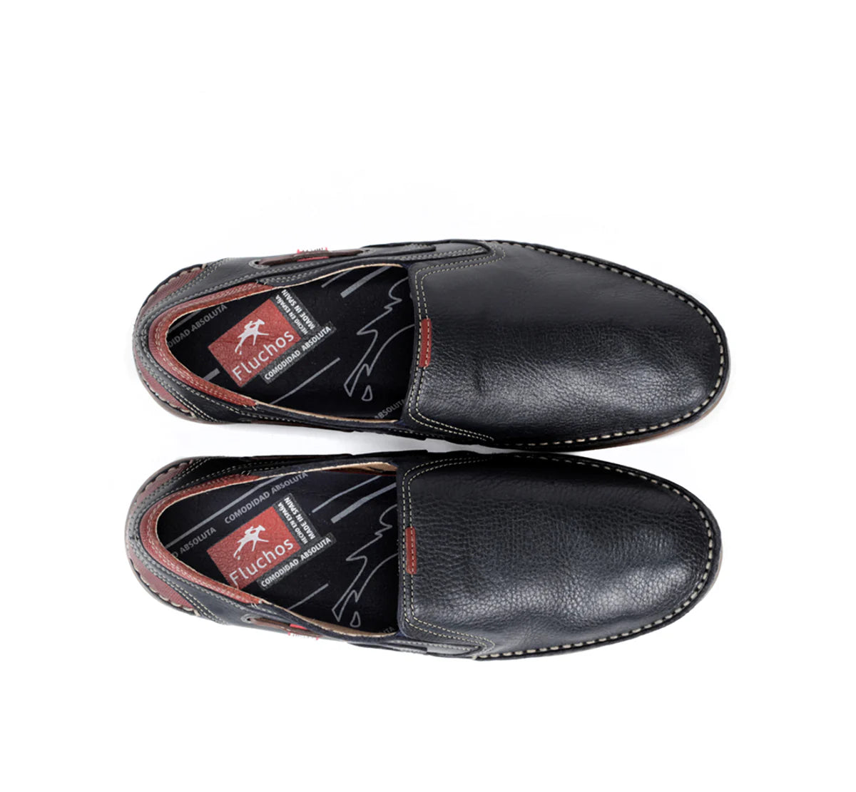 ZAPATO MOCASION FLUCHOS AZUL MARINO CON ELÁSTICOS MARINER 9883