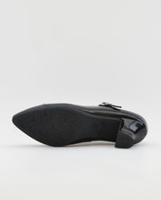 ZAPATO SALON MUJER CON PULSERA CHAROL NEGRO PLANTILLA EXTRAIBLE PITILLOS 11683