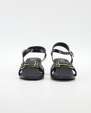 SANDALIA MUJER CHAROL NEGRO TACON BAJO PLANTA DE GEL OH MY SANDALS 5981