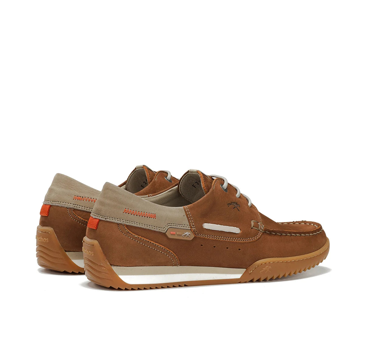 ZAPATO NAUTICO FLUCHOS HOMBRE COLOR CUERO BRUNO F2434