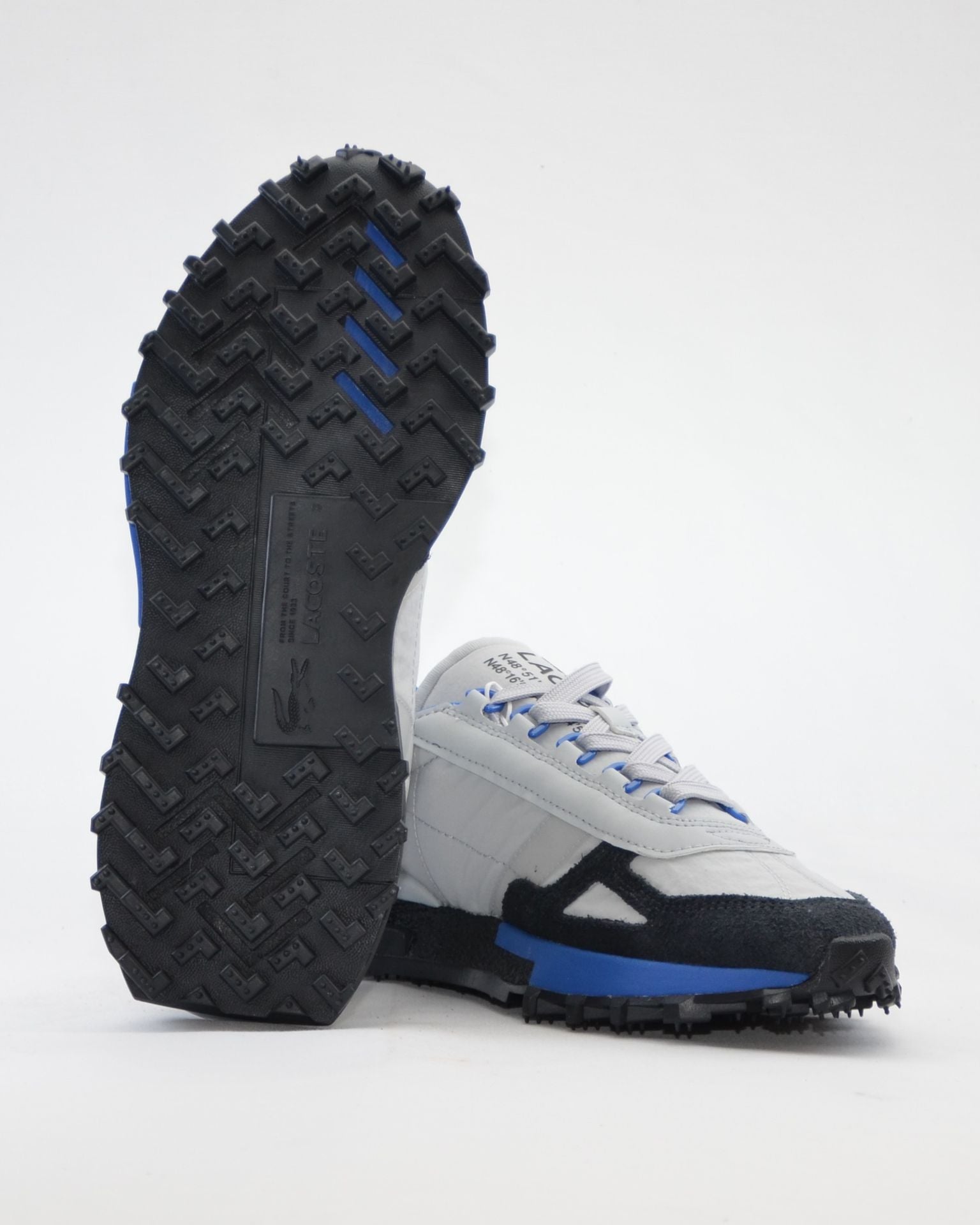 SNEAKERS LACOSTE HOMBRE ELITE ACTIVE 1263 SMA GRIS AZUL