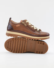 ZAPATO DE CORTE DEPORTIVO MUJER PIKOLINOS VIGO CORDON Y CREMALLERA TOPO W3W-6979C5