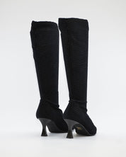 BOTA ALTA LYCRA MUJER COLOR NEGRO DANIELA VEGA 2208S MOIRA