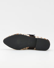 MERCEDITAS MUJER ANIMAL PRINT PONY ANTE MARRON CHOCOLATE CON CORREA Y HEBILLA LACOMBA PRALINE