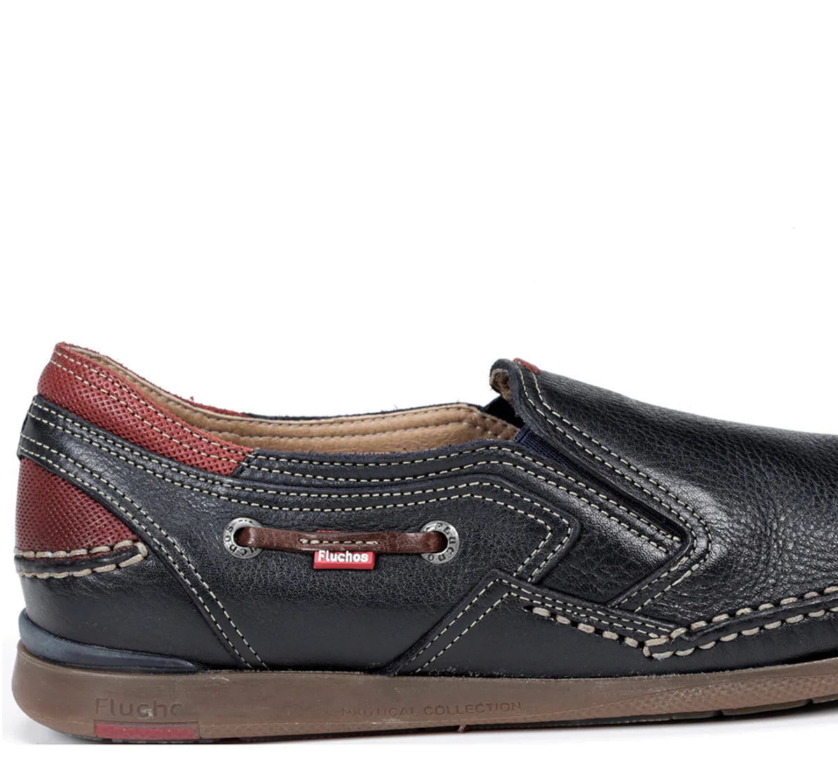 ZAPATO MOCASION FLUCHOS AZUL MARINO CON ELÁSTICOS MARINER 9883