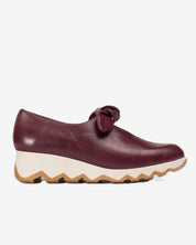 ZAPATOS CUÑA LAZO BURDEOS C7611
