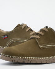 ZAPATO DE CORDONES HOMBRE COLOR KAKI CALLAGHAN 65201